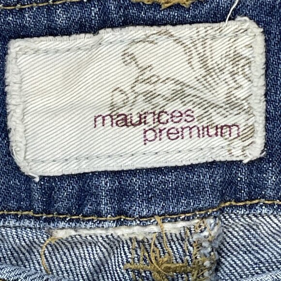 Maurices Jeans Womens Sz 31 Blue Premium Wide Leg Mid Rise Embroidered 31x31 - Picture 10 of 10
